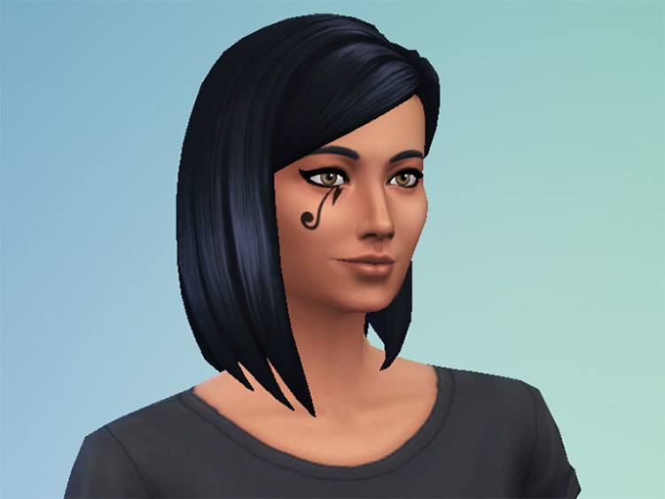 Overwatch Pharah’s Eye Tattoo / Sims 4 CC