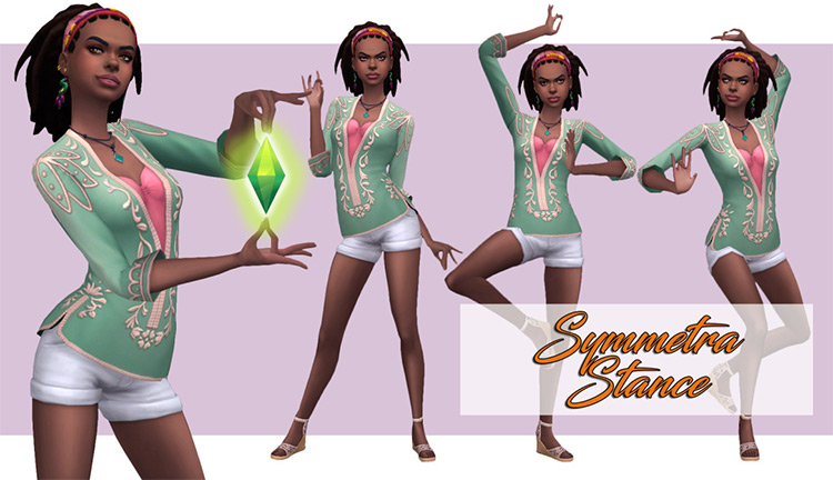 Symmetra Stance / Sims 4 Pose Pack