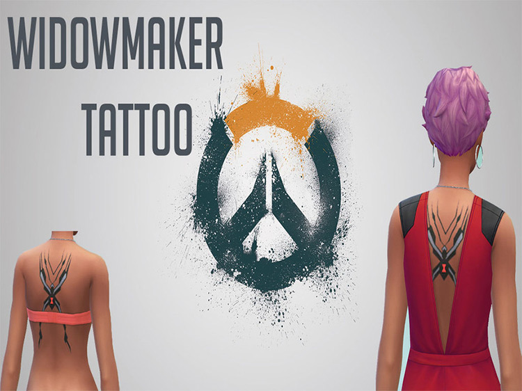 Overwatch – Widowmaker Tattoo / Sims 4 CC
