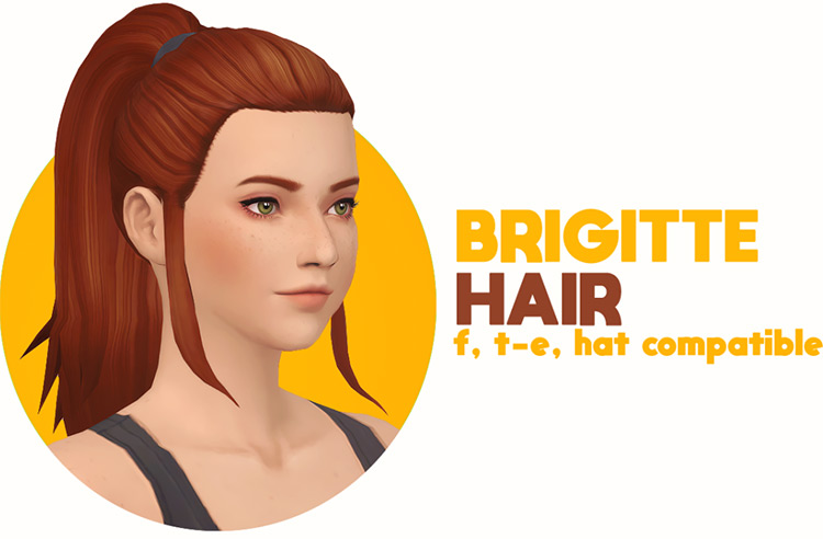 Brigitte Hair / Sims 4 CC