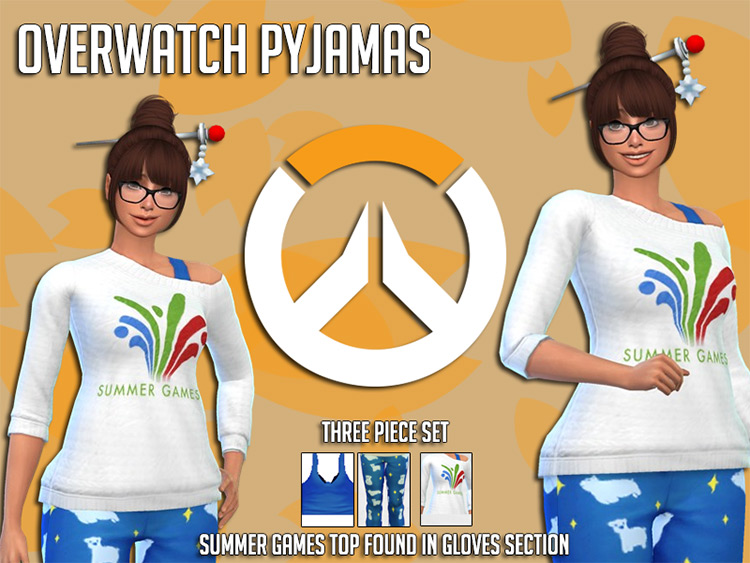 Overwatch Mei Pyjama Set / Sims 4 CC