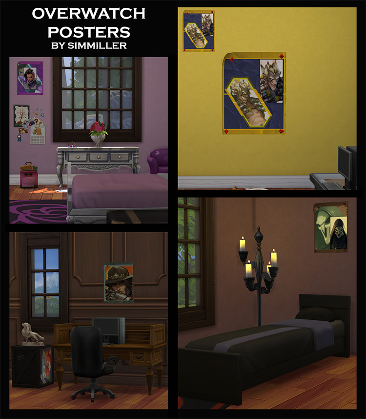 Overwatch Posters / Sims 4 CC