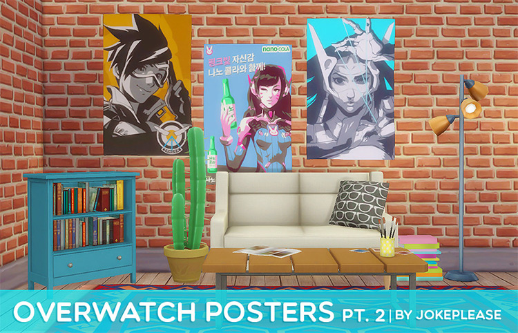 Overwatch Posters pt. 2 / Sims 4 CC