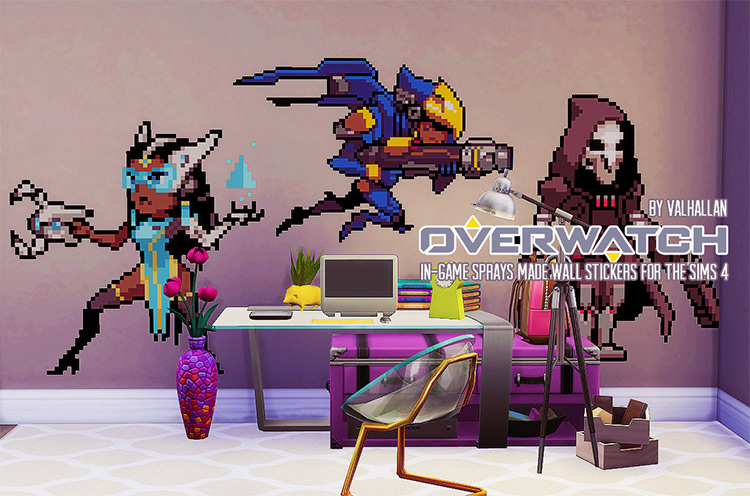 Overwatch Sprays / Sims 4 CC