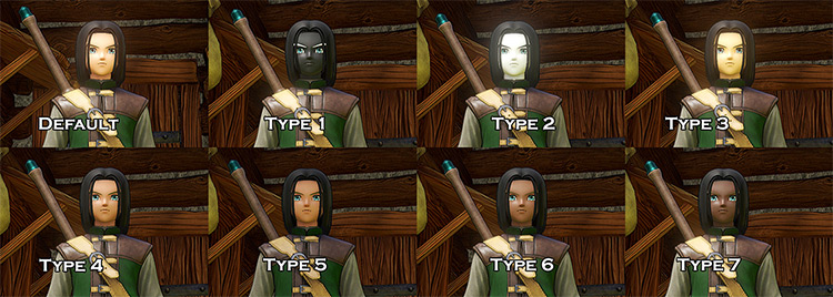 Hero Skin Tone Selector Dragon Quest 11 mod