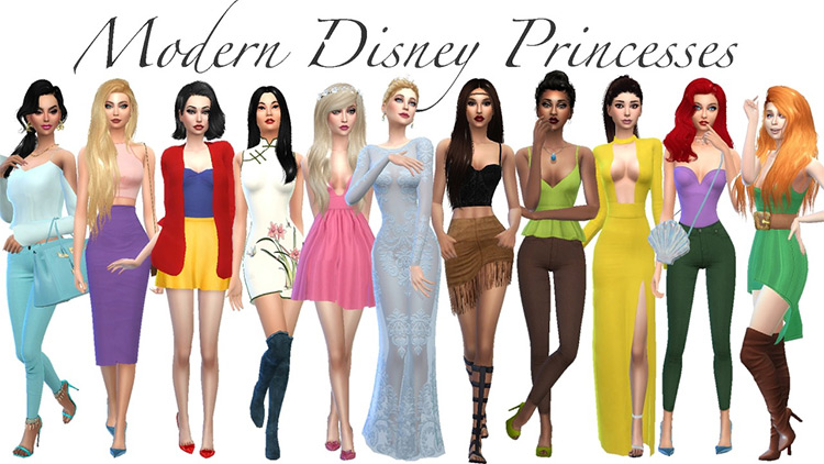 Modern Day Princess CC for TS4