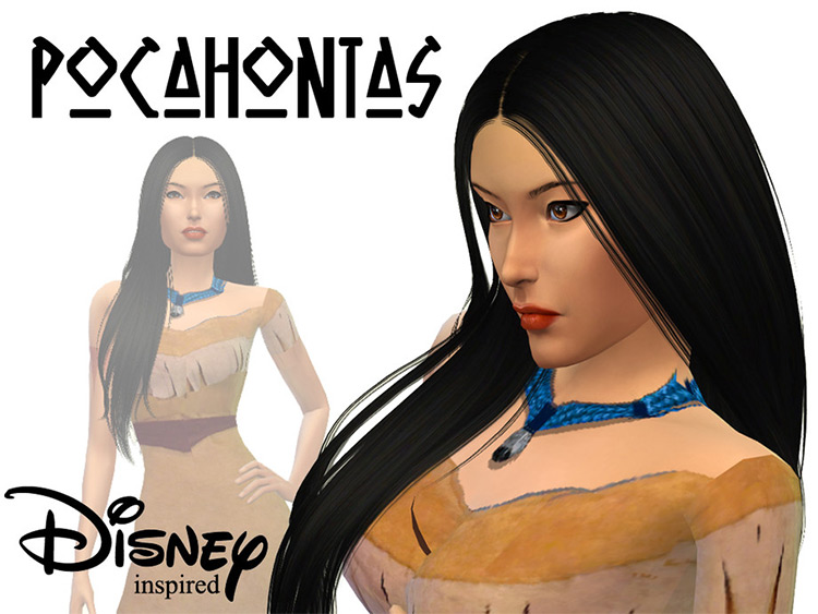 Pocahontas CC for The Sims 4