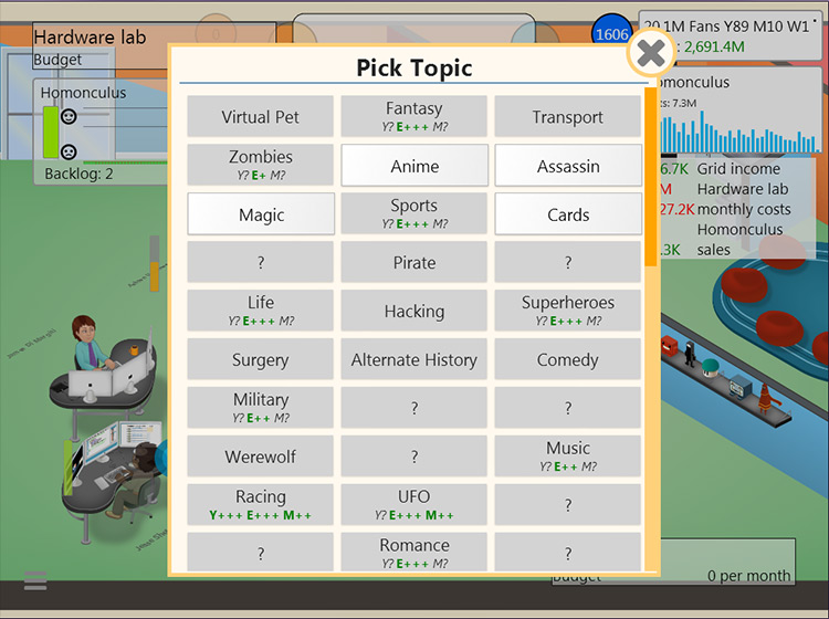 Xtra Topics mod for Game Dev Tycoon
