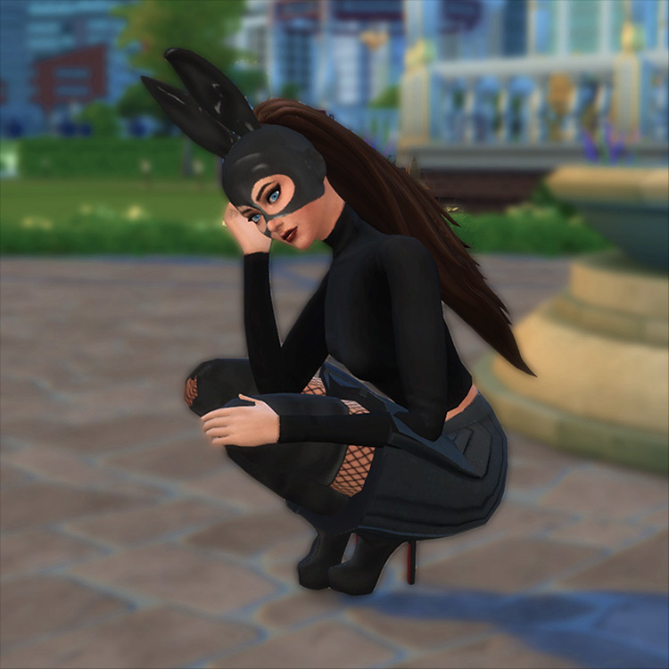 Dangerous Woman Bunny Mask Sims 4 CC
