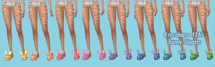 Bunny Slippers - The Sims 4 CC