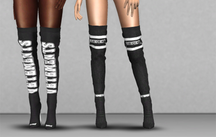 Sims 4 CC  Best Knee High Socks   Knee High Boots   FandomSpot - 27