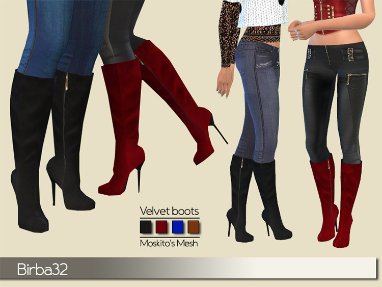 Sims 4 CC  Best Knee High Socks   Knee High Boots   FandomSpot - 8