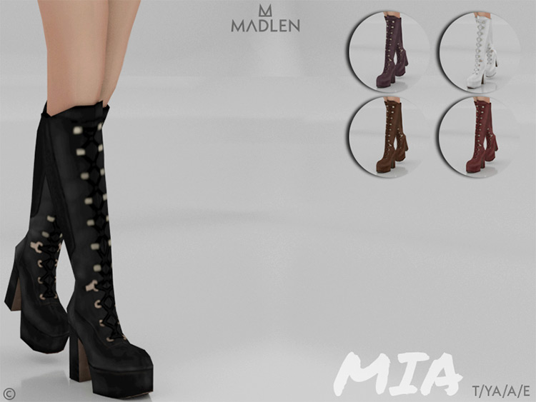 Sims 4 CC  Best Knee High Socks   Knee High Boots   FandomSpot - 28