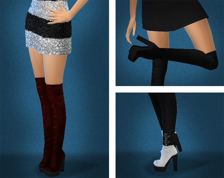 Sims Cc Best Knee High Socks Knee High Boots Fandomspot Parkerspot