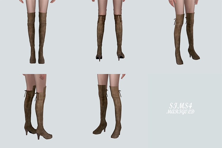 Thigh High Boots - Girls Sims 4 CC