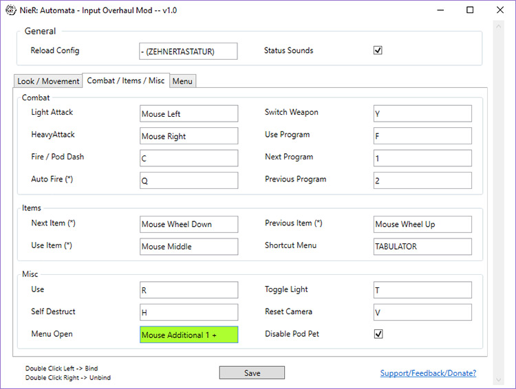 NieR Automata Input Overhaul Preview