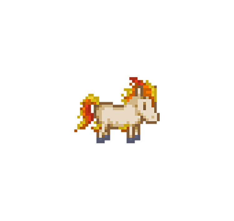 Pokemon Ponyta in Stardew Valley