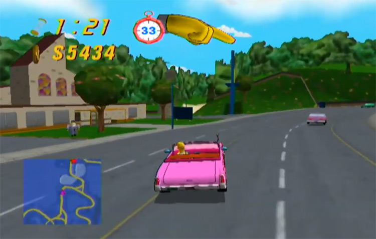 The Simpsons: Road Rage Screenshot