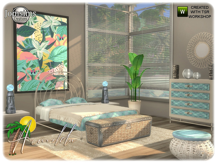 Armelda Bedroom Custom Content for The Sims 4