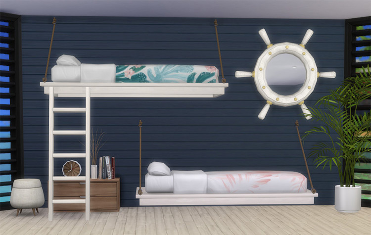 Tropic Like It's Hot Beach House Set - Sims 4 Mod