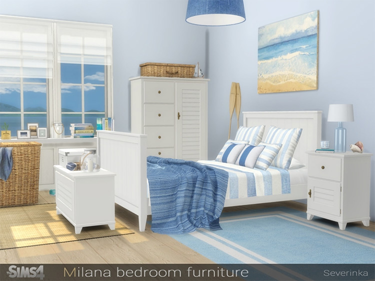 Sims 4 Mod - Milana Bedroom Furniture