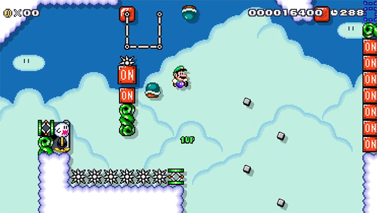 Super Mario Maker 2 Kaizo Level Screenshot