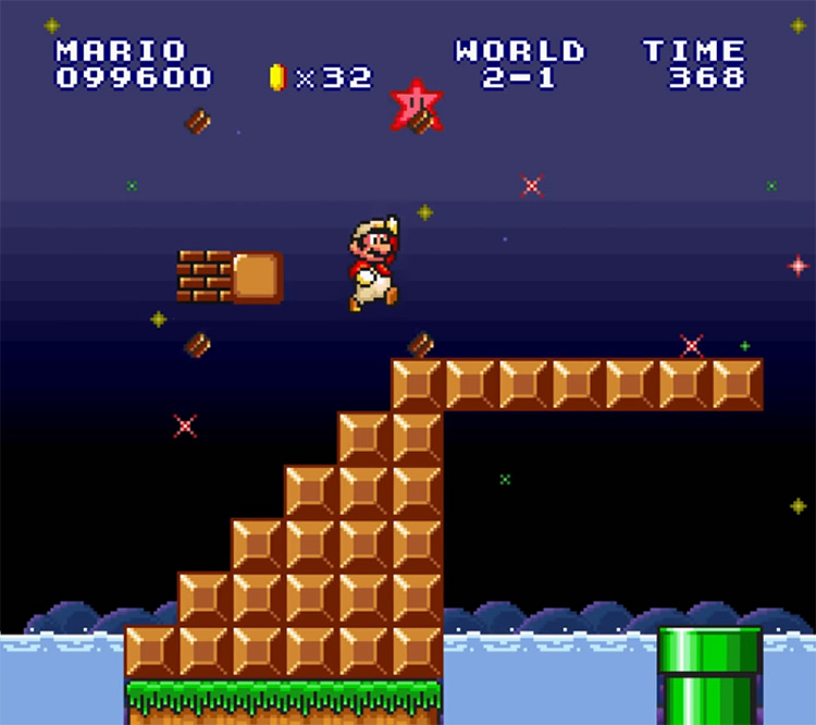 Super Mario Bros. The Lost Levels SNES Screenshot