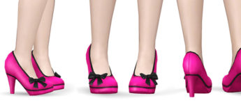 Pink Lola High Heels - Sims 4 CC Preview