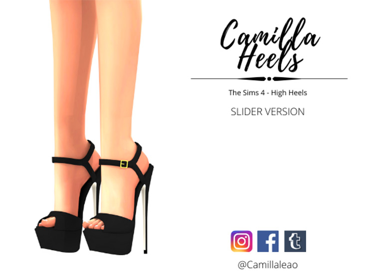 Camilla Heels CC for Sims 4