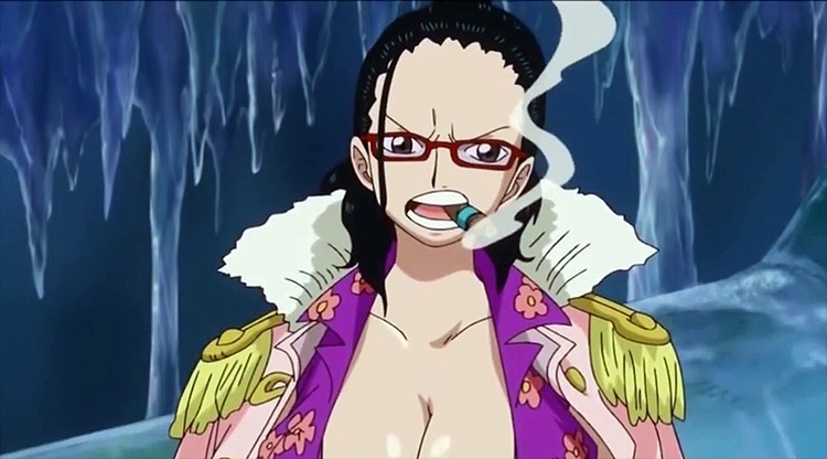 Tashigi from One Piece anime.