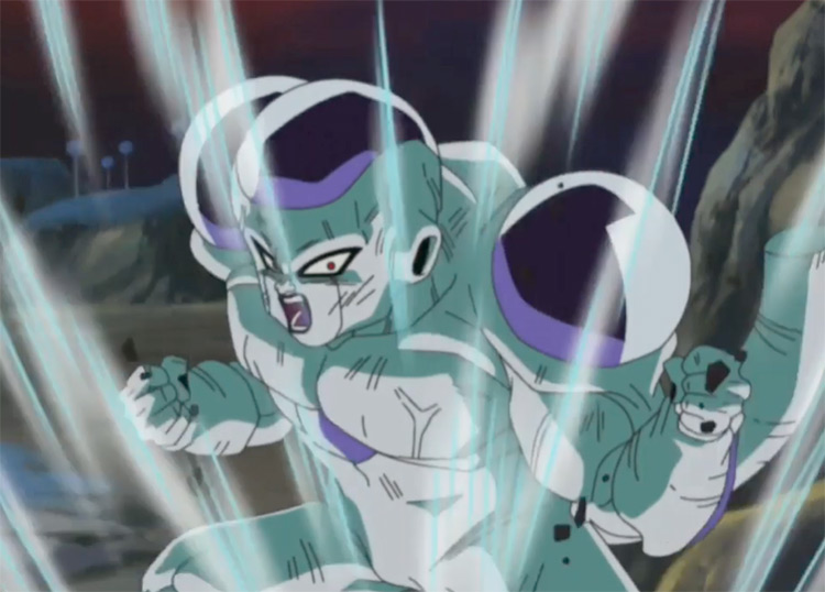 Frieza charging in battle - Dragon Ball Z