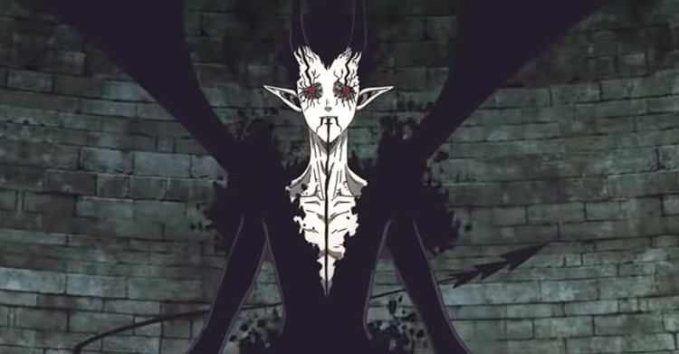 Zagred a demon in Black Clover anime