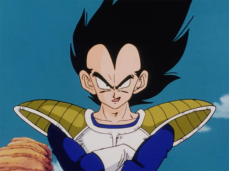 Vegeta crossed arms - Dragon Ball Z anime