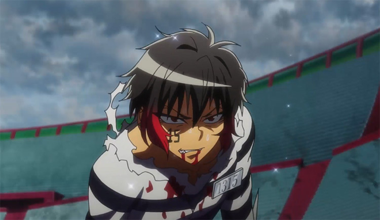 Juugo in Nanbaka anime screenshot