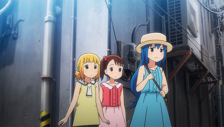 Cute girls in Mitsuboshi Colors Anime