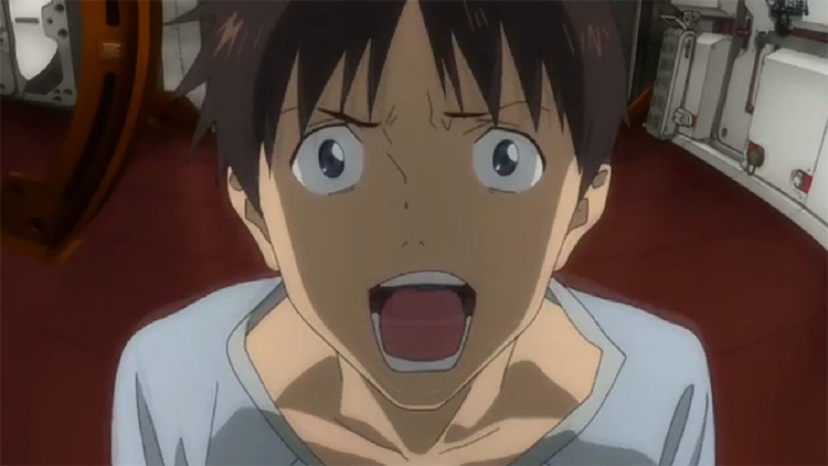 Shinji Ikari in Evangelion anime