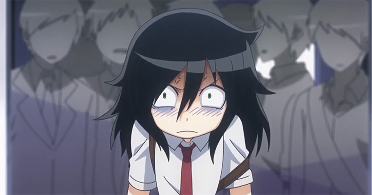 Tomoko Kuroki in uniform - WataMote