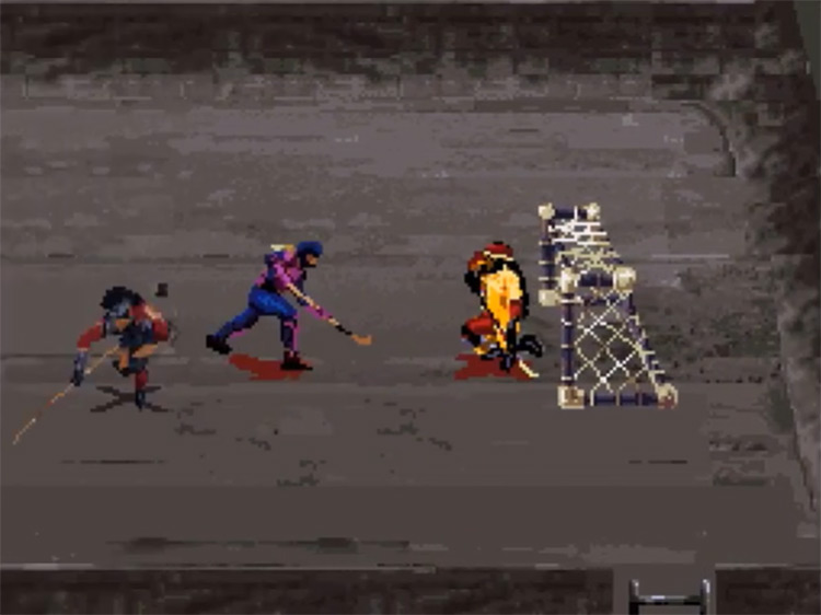 Street Hockey ’95 SNES game screenshot