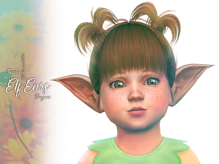 Toddler Elf Ears CC for Sims 4