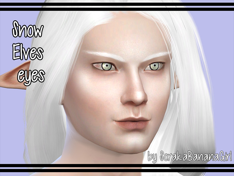 Snow Elf Eyes Sims 4 CC