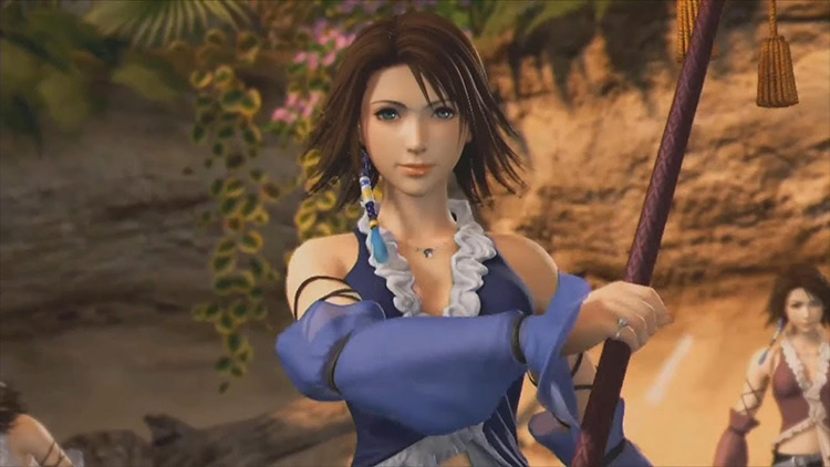 Yuna from FF10 screenshot