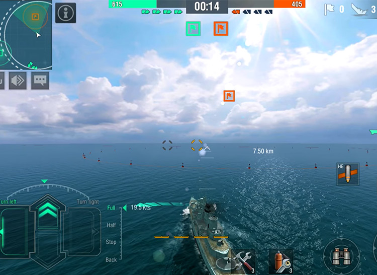 World of Warships Blitz gameplay screenshot