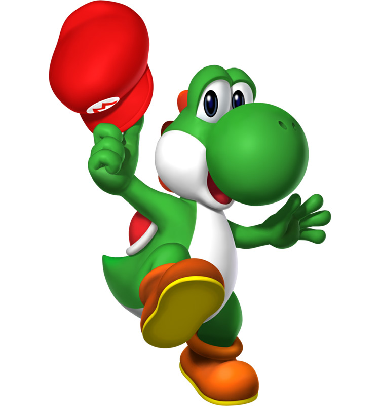 Yoshi Mario Character artwork