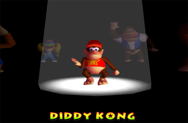 Diddy Kong in Donkey Kong Country