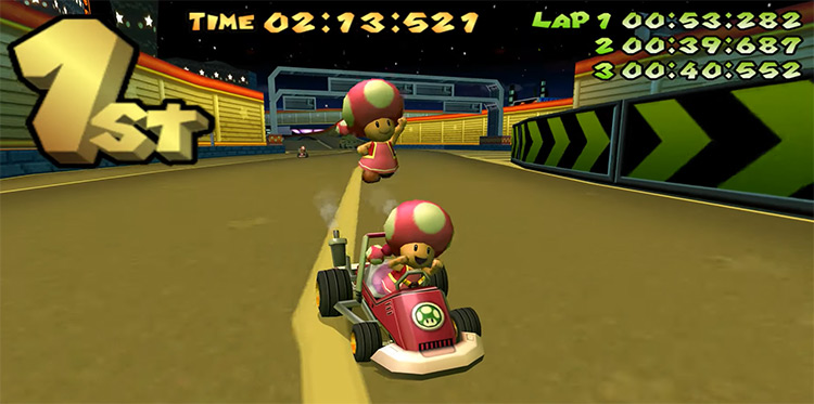 Toadette Mario Kart game screenshot