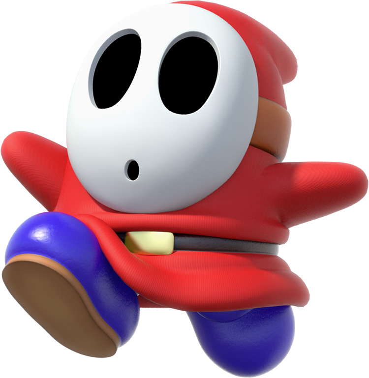Shy Guy Mario Character - official artwork