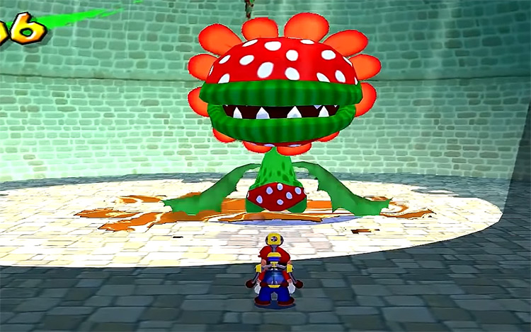 Petey Piranha Character Mario Sunshine 2002 screenshot
