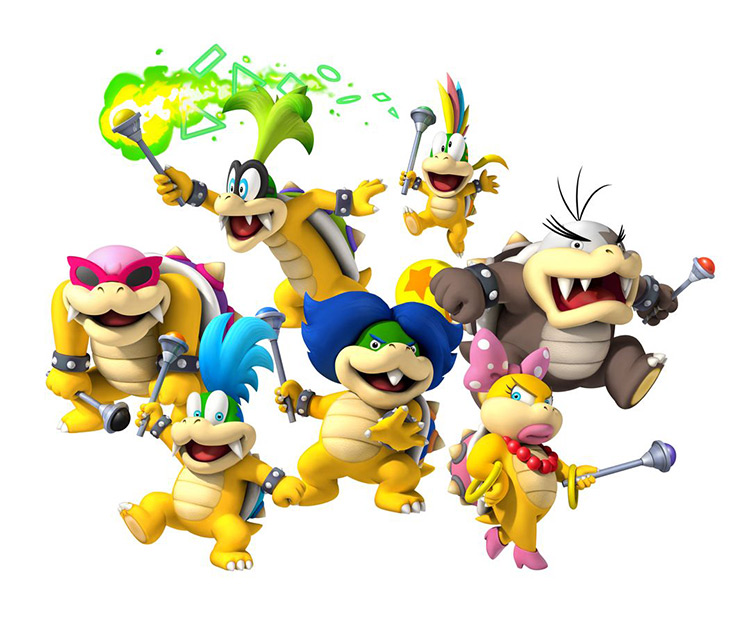 Koopalings Mario Characters artwork