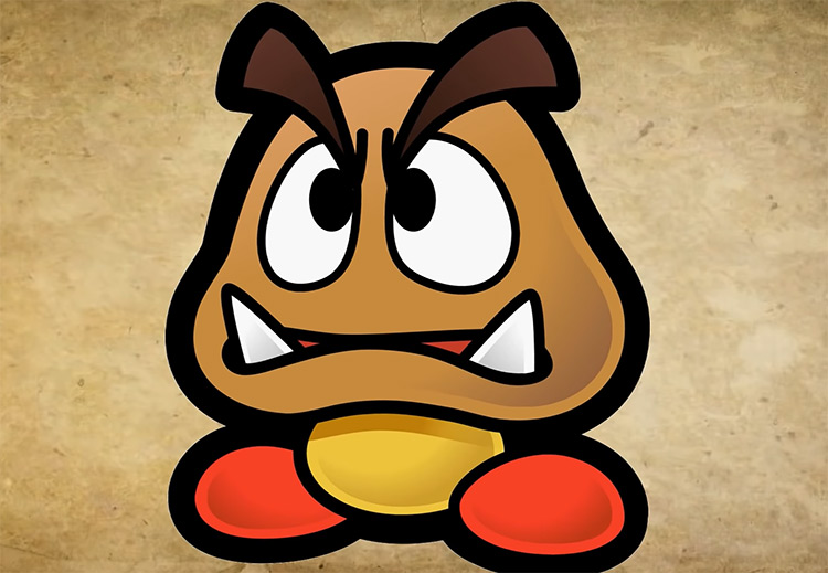 Goomba Mario Character artwork