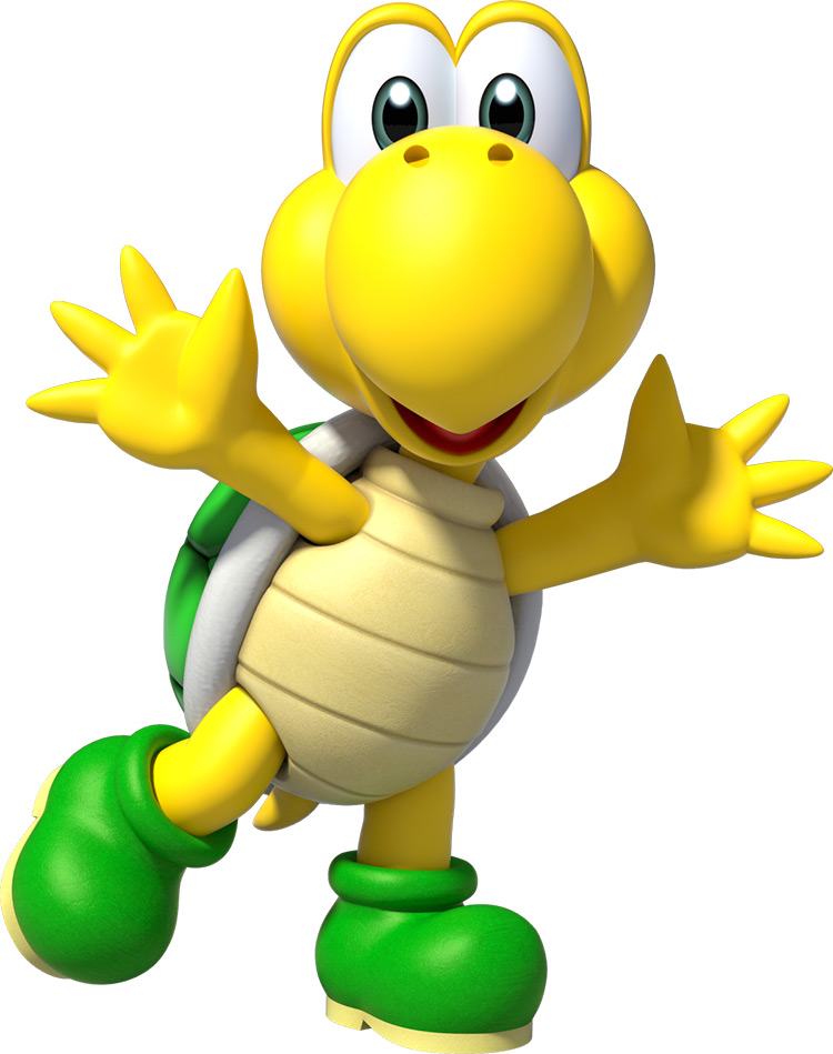 Koopa-Troopa Mario Character 3D artwork